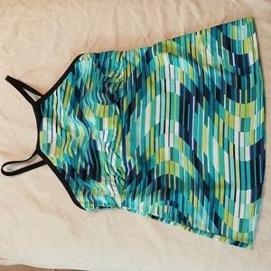 Title Nine high neck adjustable tankini top, Small